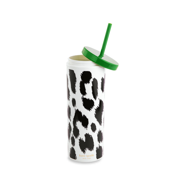 White Cheetah/Leopard Print Tumbler