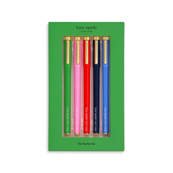 Kate Spade Fine Tip Pen Set, Colorblock by Lifeguard Press Inc.