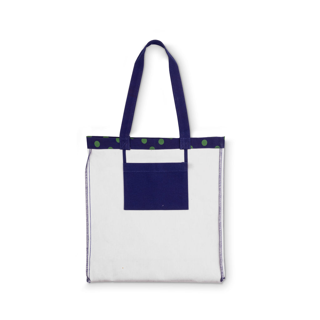 Canvas Book Tote, Sonnet Dot