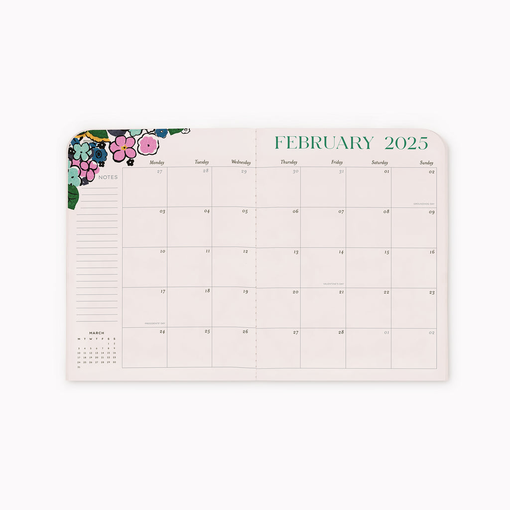 2025 Monthly Agenda, Florale