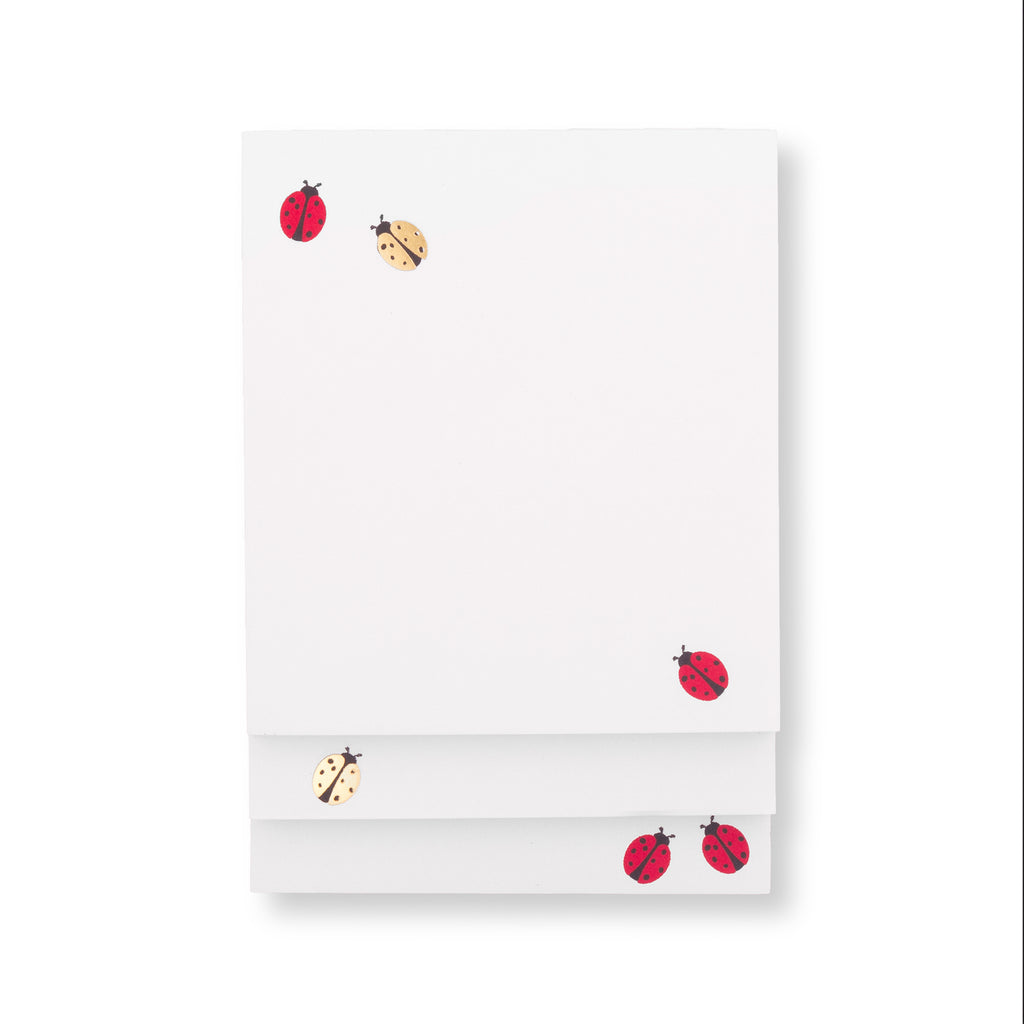 Stacked Notepad, Ladybug Dot