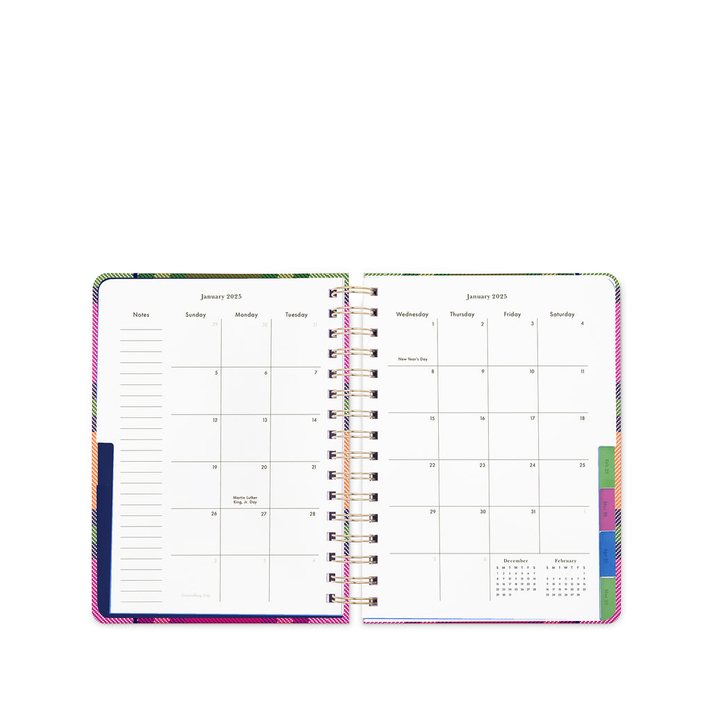 12 Month Large Planner, Grand Plaid Duo