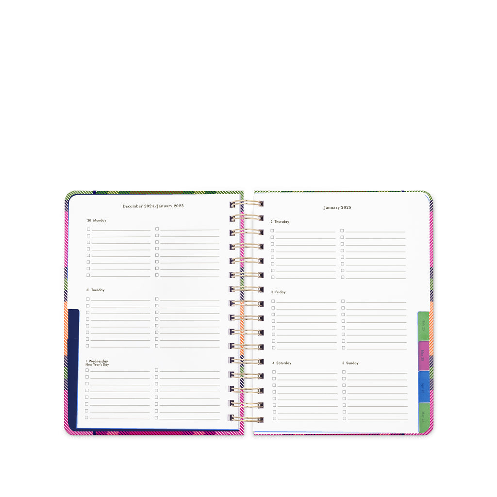 12 Month Large Planner, Grand Plaid Duo