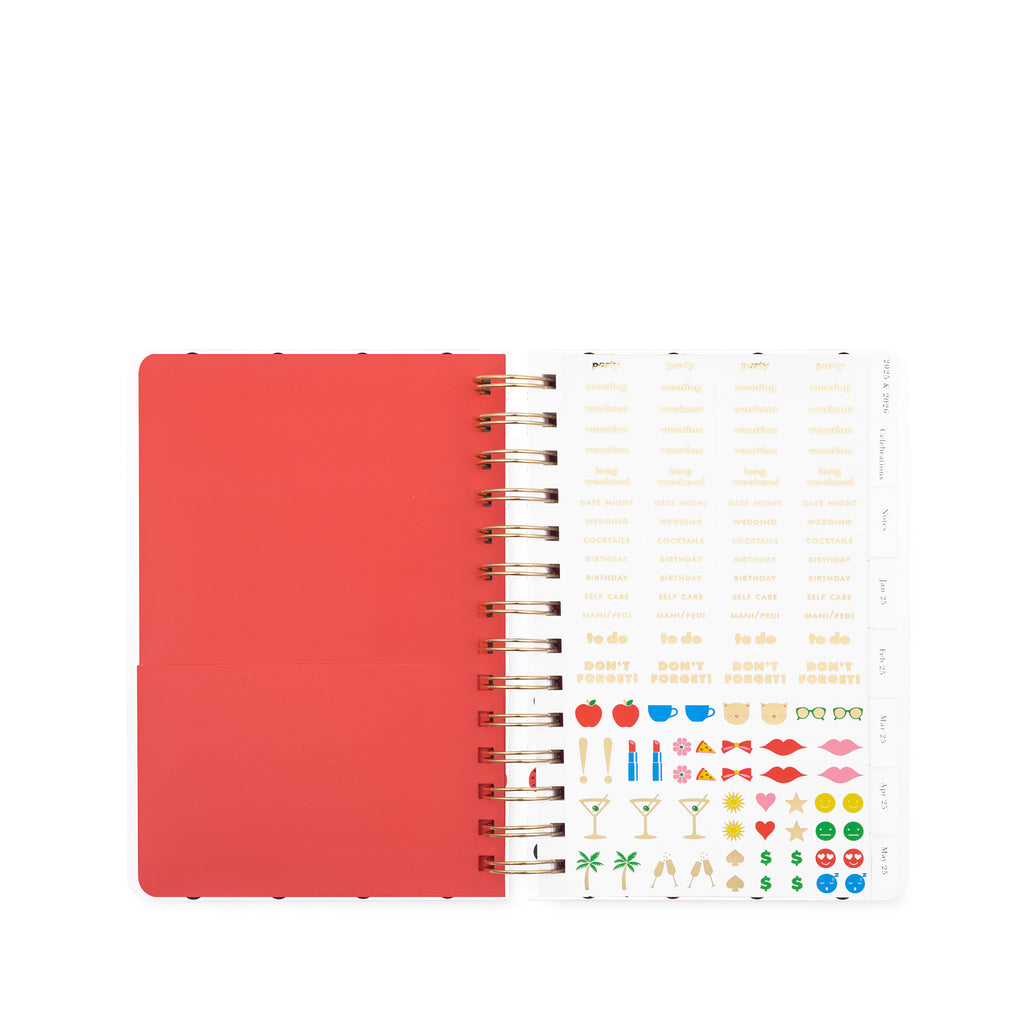 12 Month Medium Planner, Ladybug Dot