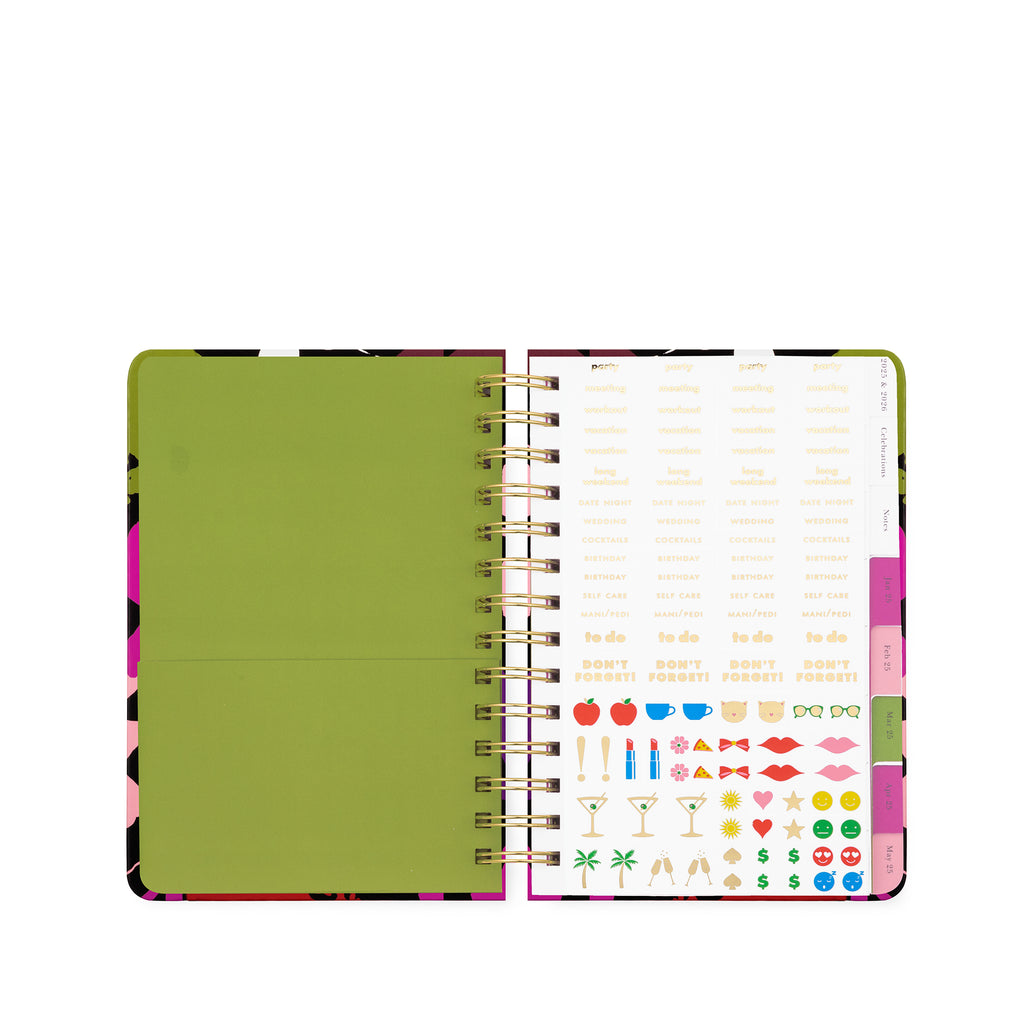 12 Month Medium Planner, Painterly Blooms