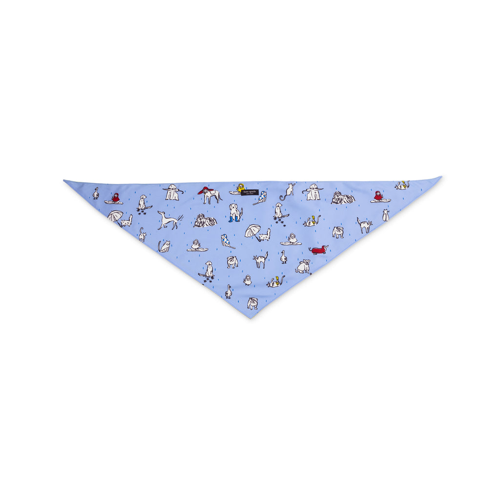 Large Dog Bandana, Raining Cats and Dogs