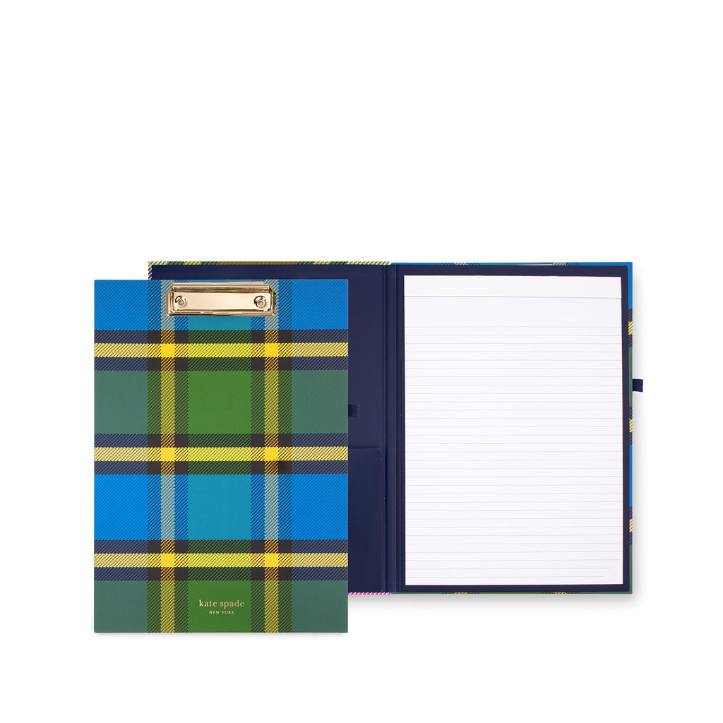 Clipboard Folio, Grand Plaid Duo