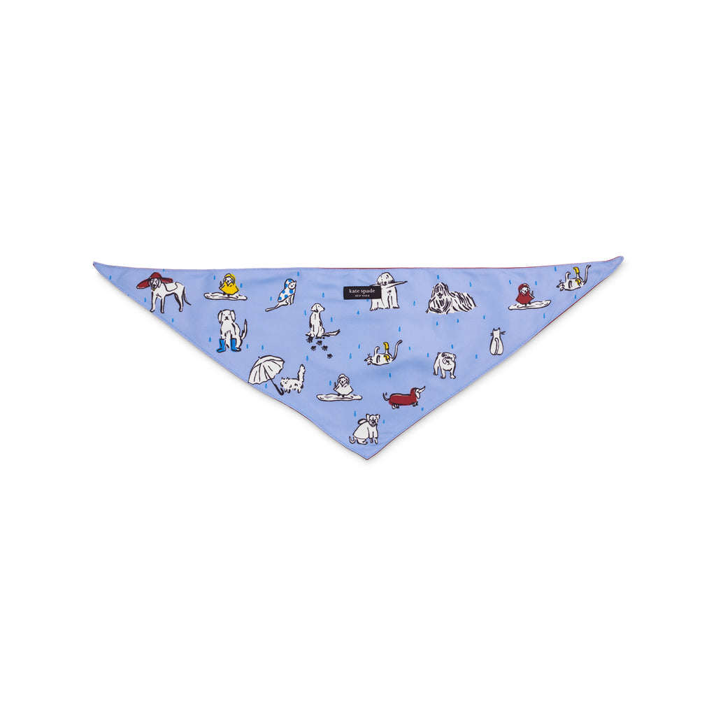 Small Dog Bandana, Raining Cats and Dogs