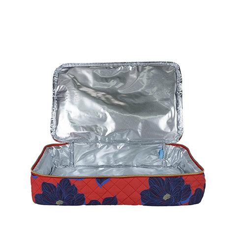 Casserole Carrier, Magnolia Shadows Red