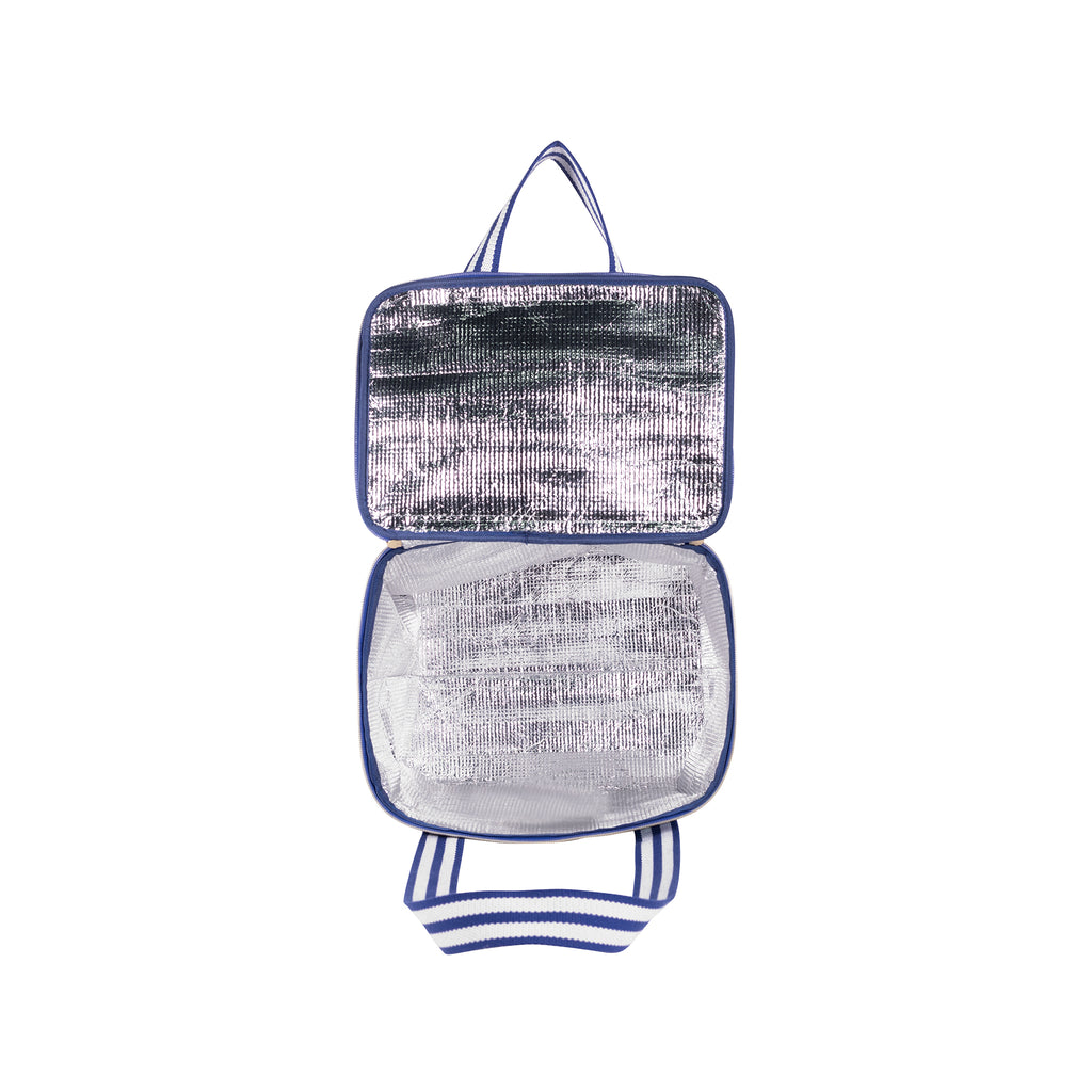 Cooler Bag, Floral Deep Ultramarine