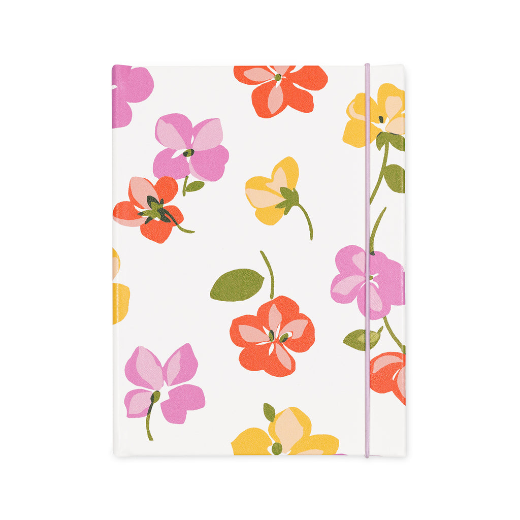 Journal and Pen Case Set, Spring Pansies