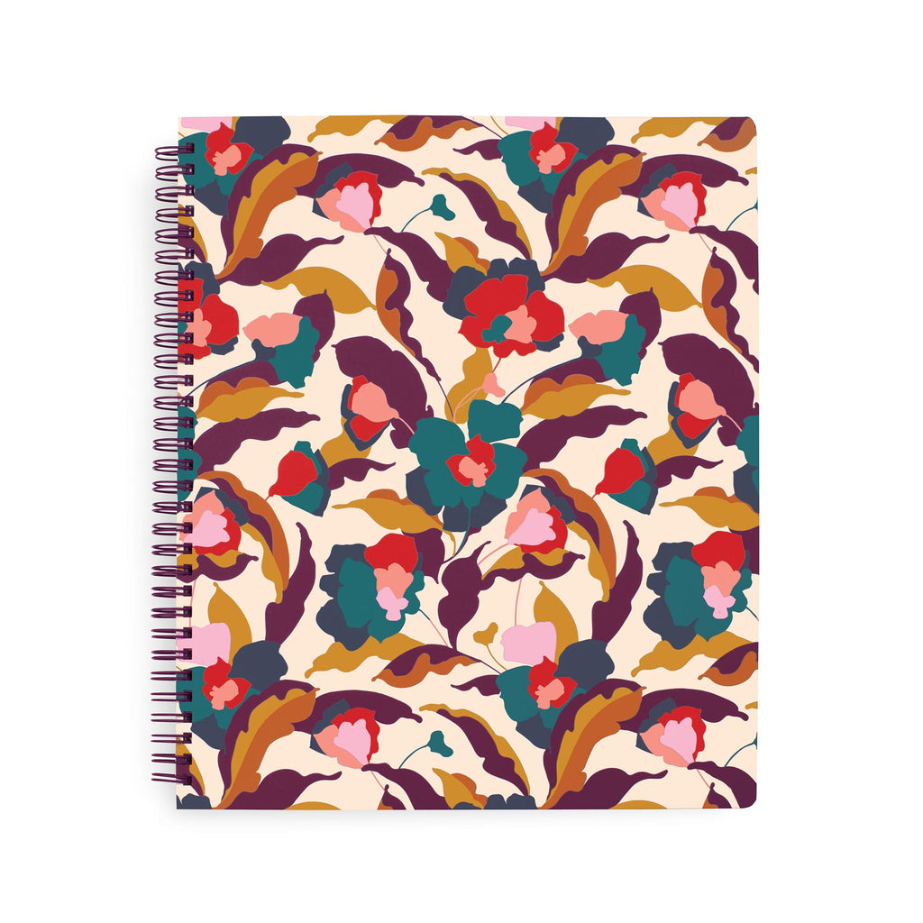 Notebook with Pocket, Immersed Blooms Jewel