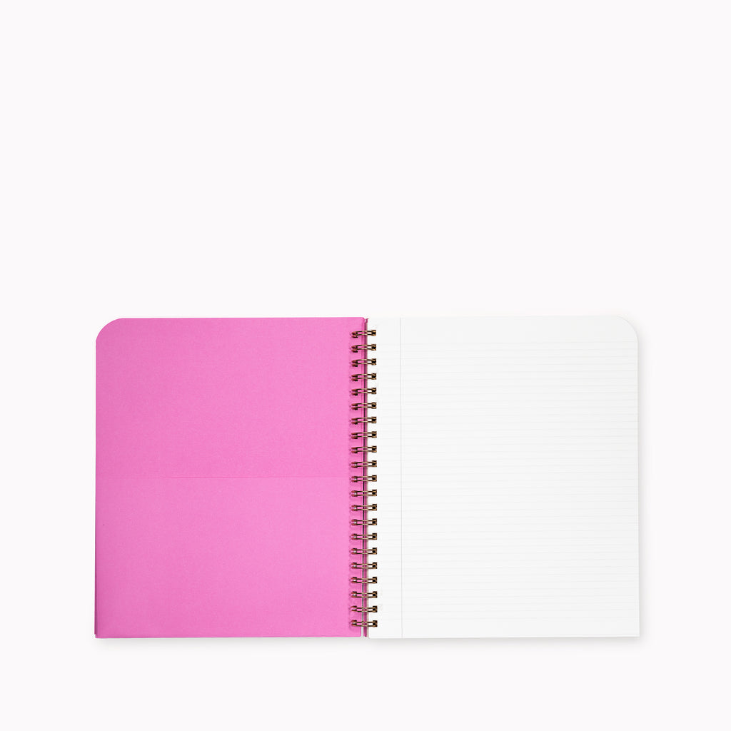 Large Spiral Notebook, Florale