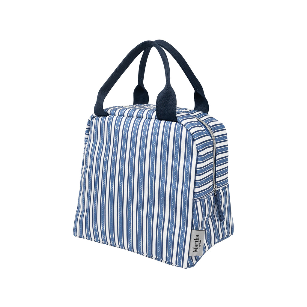 Lunch Tote, Deep Ultramarine Stripe