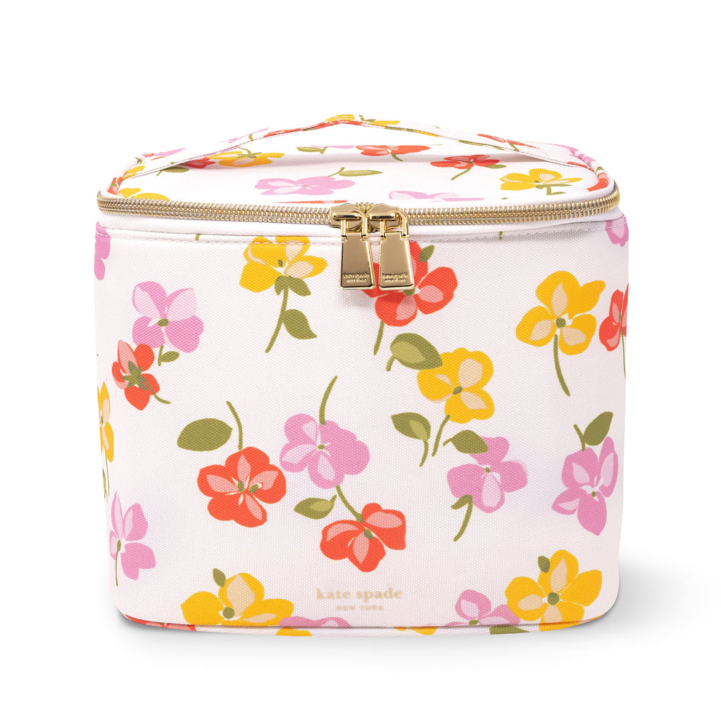 Lunch Tote, Spring Pansies