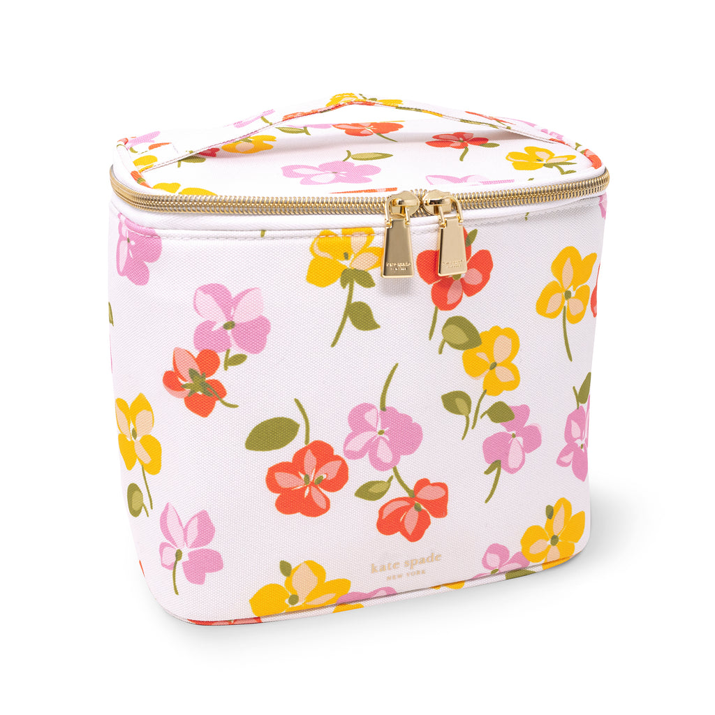 Lunch Tote, Spring Pansies