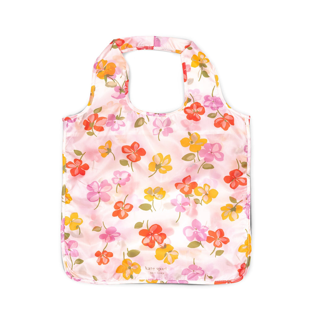 Reusable Shopping Tote, Spring Pansies