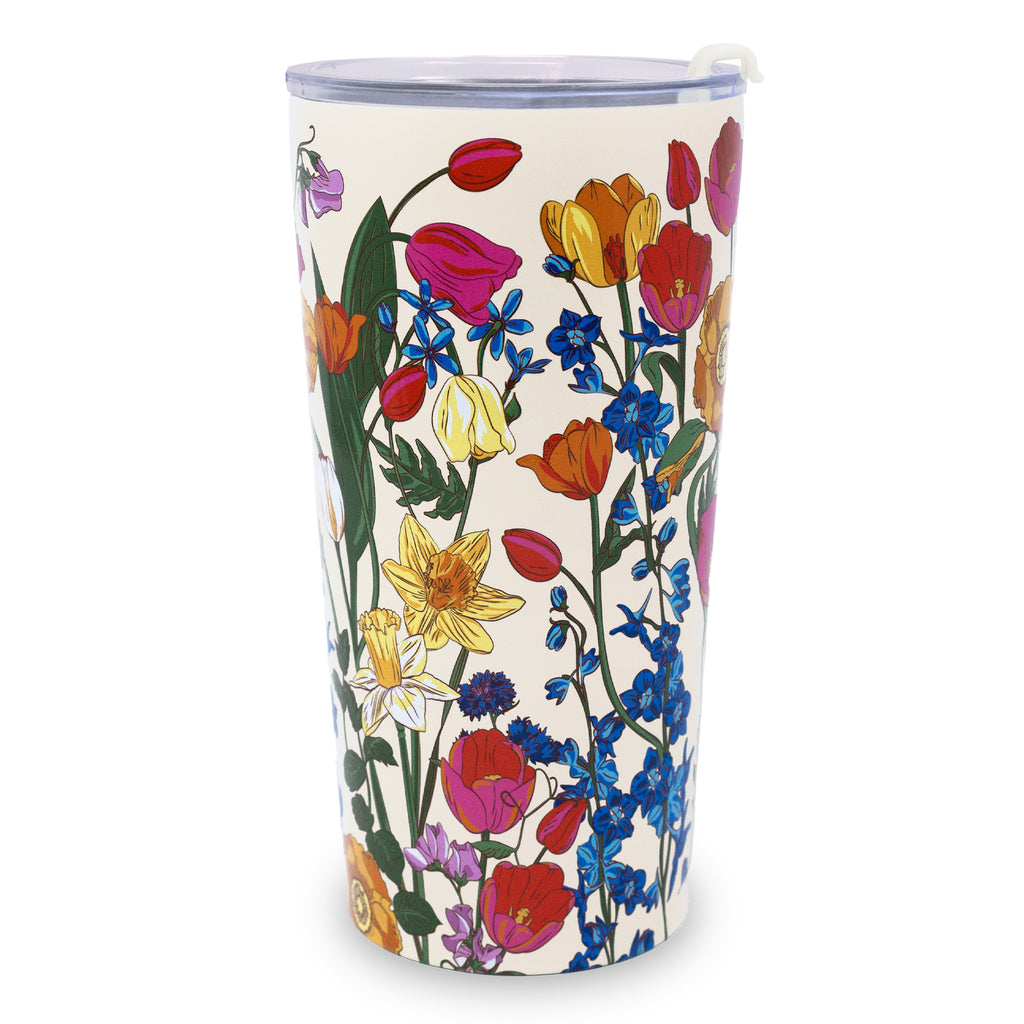 Stainless Steel Thermal Mug, Meadow Bouquet Seedpearl