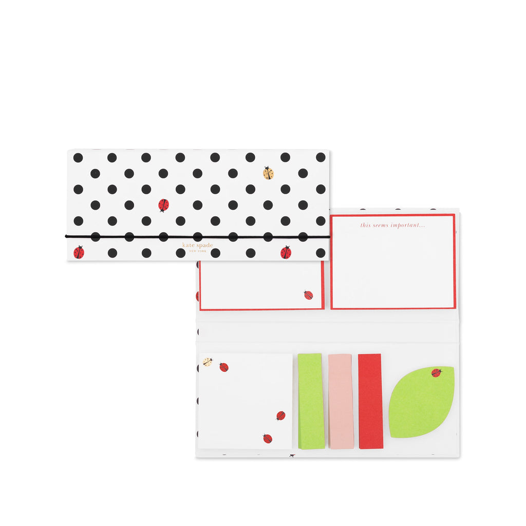 Sticky Note Folio, Ladybug Dot