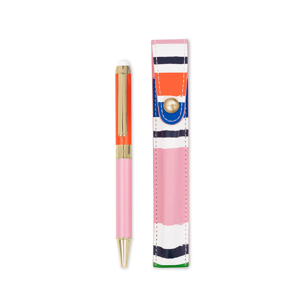 Stylus Pen with Pouch, Ocean Stripe